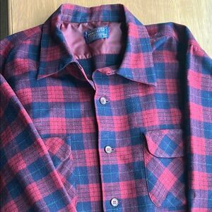 Pendleton Red and Black Plaid Shirt
